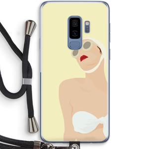 CaseCompany Summer: Samsung Galaxy S9 Plus Transparant Hoesje met koord