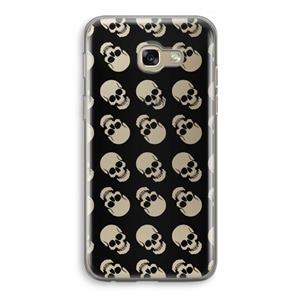 CaseCompany Musketon Skulls: Samsung Galaxy A5 (2017) Transparant Hoesje
