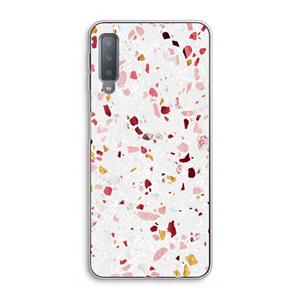 CaseCompany Terrazzo N°9: Samsung Galaxy A7 (2018) Transparant Hoesje