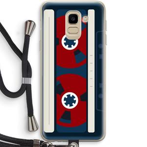 CaseCompany Here's your tape: Samsung Galaxy J6 (2018) Transparant Hoesje met koord