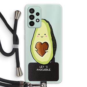 CaseCompany Avocuddle: Samsung Galaxy A52s 5G Transparant Hoesje met koord
