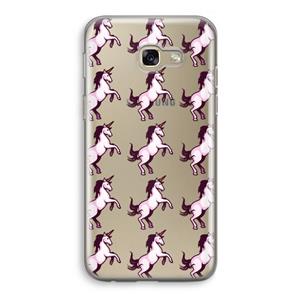 CaseCompany Musketon Unicorn: Samsung Galaxy A5 (2017) Transparant Hoesje