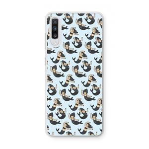 CaseCompany Zeemeermin: Samsung Galaxy A70 Transparant Hoesje