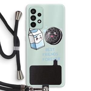 CaseCompany Best Friend Forever: Samsung Galaxy A52s 5G Transparant Hoesje met koord