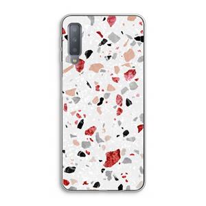 CaseCompany Terrazzo N°12: Samsung Galaxy A7 (2018) Transparant Hoesje