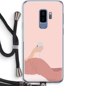 CaseCompany Wine: Samsung Galaxy S9 Plus Transparant Hoesje met koord