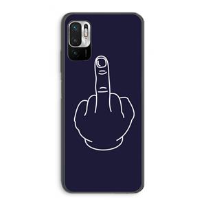 CaseCompany F**k U: Xiaomi Redmi Note 10 5G Transparant Hoesje