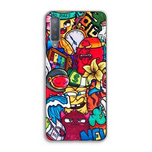 CaseCompany No Rules: Samsung Galaxy A7 (2018) Transparant Hoesje