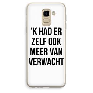 CaseCompany Meer verwacht: Samsung Galaxy J6 (2018) Transparant Hoesje