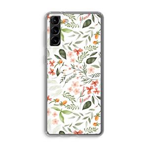 CaseCompany Sweet little flowers: Samsung Galaxy S21 Plus Transparant Hoesje