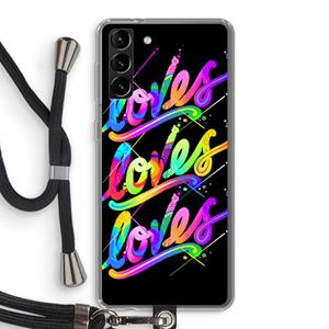 CaseCompany Loves: Samsung Galaxy S21 Plus Transparant Hoesje met koord