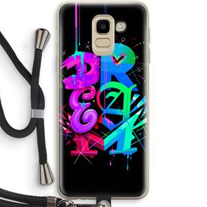 CaseCompany Dream: Samsung Galaxy J6 (2018) Transparant Hoesje met koord