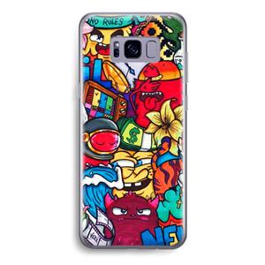 CaseCompany No Rules: Samsung Galaxy S8 Transparant Hoesje