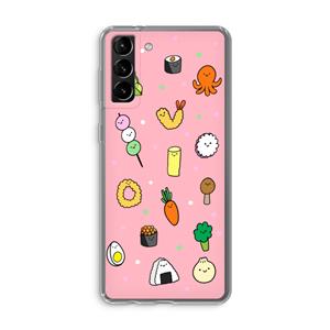 CaseCompany Happy bento friends: Samsung Galaxy S21 Plus Transparant Hoesje