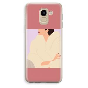 CaseCompany Cosy: Samsung Galaxy J6 (2018) Transparant Hoesje
