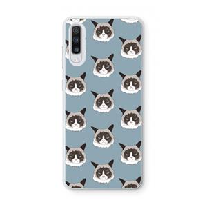 CaseCompany It's a Purrr Case: Samsung Galaxy A70 Transparant Hoesje