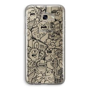CaseCompany Vexx Black City : Samsung Galaxy A5 (2017) Transparant Hoesje