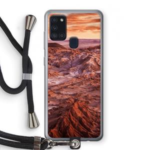 CaseCompany Mars: Samsung Galaxy A21s Transparant Hoesje met koord