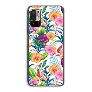CaseCompany Tropisch 2: Xiaomi Redmi Note 10 5G Transparant Hoesje
