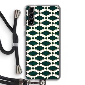 CaseCompany Moroccan tiles: Samsung Galaxy S21 Plus Transparant Hoesje met koord