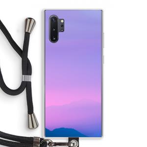 CaseCompany Sunset pastel: Samsung Galaxy Note 10 Plus Transparant Hoesje met koord
