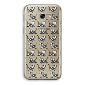 CaseCompany Zwarte poes: Samsung Galaxy A5 (2017) Transparant Hoesje