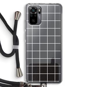 CaseCompany Rooster 2: Xiaomi Redmi Note 10 Pro Transparant Hoesje met koord