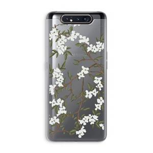 CaseCompany Blossoming spring: Samsung Galaxy A80 Transparant Hoesje