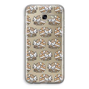 CaseCompany Slapende poes: Samsung Galaxy A5 (2017) Transparant Hoesje