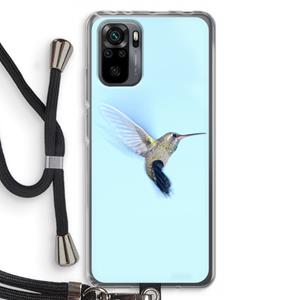 CaseCompany Kolibri: Xiaomi Redmi Note 10 Pro Transparant Hoesje met koord