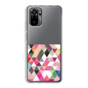 CaseCompany Gekleurde driehoekjes: Xiaomi Redmi Note 10 Pro Transparant Hoesje