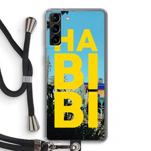 CaseCompany Habibi Majorelle : Samsung Galaxy S21 Plus Transparant Hoesje met koord