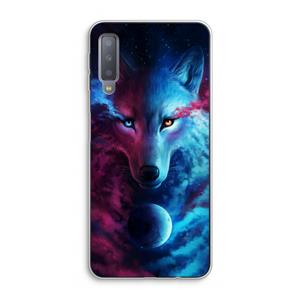 CaseCompany Where Light And Dark Meet: Samsung Galaxy A7 (2018) Transparant Hoesje