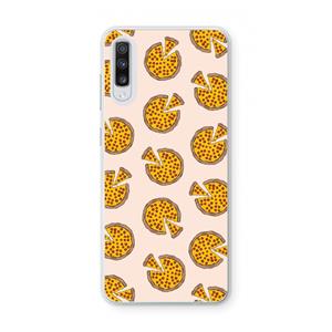 CaseCompany You Had Me At Pizza: Samsung Galaxy A70 Transparant Hoesje