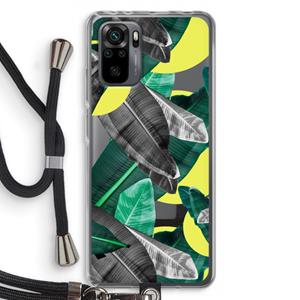 CaseCompany Fantasie jungle: Xiaomi Redmi Note 10 Pro Transparant Hoesje met koord