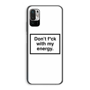 CaseCompany My energy: Xiaomi Redmi Note 10 5G Transparant Hoesje