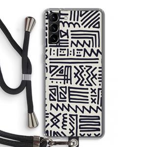 CaseCompany Marrakech print: Samsung Galaxy S21 Plus Transparant Hoesje met koord