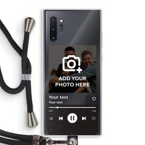 CaseCompany Music Player: Samsung Galaxy Note 10 Plus Transparant Hoesje met koord
