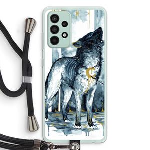 CaseCompany Bleeding Soul: Samsung Galaxy A52s 5G Transparant Hoesje met koord