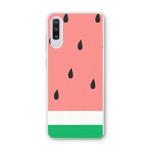CaseCompany Watermeloen: Samsung Galaxy A70 Transparant Hoesje