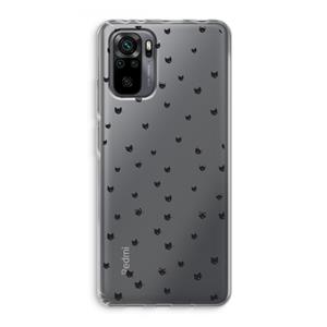 CaseCompany Kleine kattenkopjes: Xiaomi Redmi Note 10 Pro Transparant Hoesje