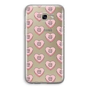 CaseCompany Chicks before dicks: Samsung Galaxy A5 (2017) Transparant Hoesje