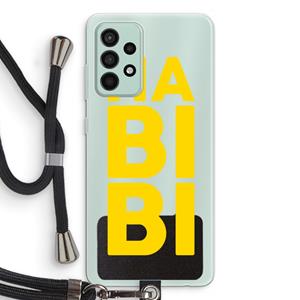 CaseCompany Habibi Blue: Samsung Galaxy A52s 5G Transparant Hoesje met koord