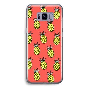 CaseCompany Ananas: Samsung Galaxy S8 Transparant Hoesje
