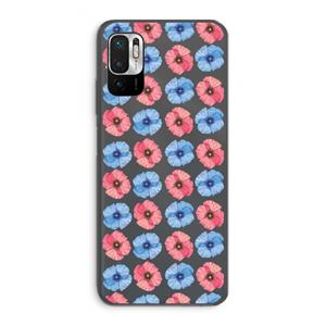 CaseCompany Klaproosjes: Xiaomi Redmi Note 10 5G Transparant Hoesje