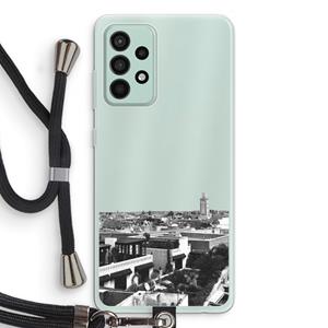 CaseCompany Marrakech Skyline : Samsung Galaxy A52s 5G Transparant Hoesje met koord