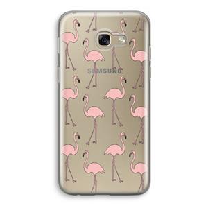 CaseCompany Anything Flamingoes: Samsung Galaxy A5 (2017) Transparant Hoesje