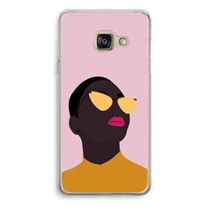 CaseCompany Yellow glasses: Samsung Galaxy A3 (2016) Transparant Hoesje