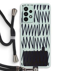 CaseCompany Marrakech Zigzag: Samsung Galaxy A52s 5G Transparant Hoesje met koord