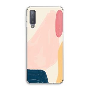 CaseCompany Saturday Flow: Samsung Galaxy A7 (2018) Transparant Hoesje